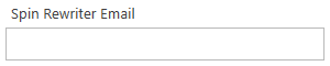 4. Spin Rewriter Email Field