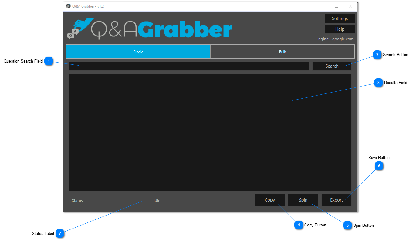 Single Scrape Interface