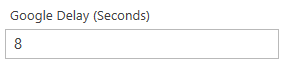 1. Google Delay Field