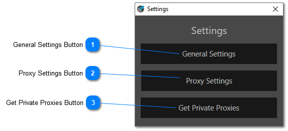 Settings Interface