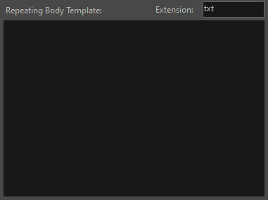 3. Repeating Body Template Field