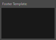 4. Footer Template Field