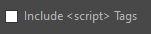 8. Include <script> Tags check