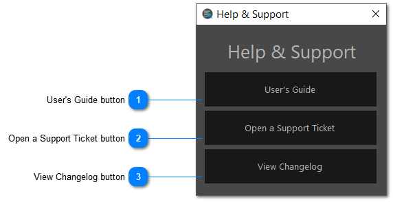 Help & Support Interface